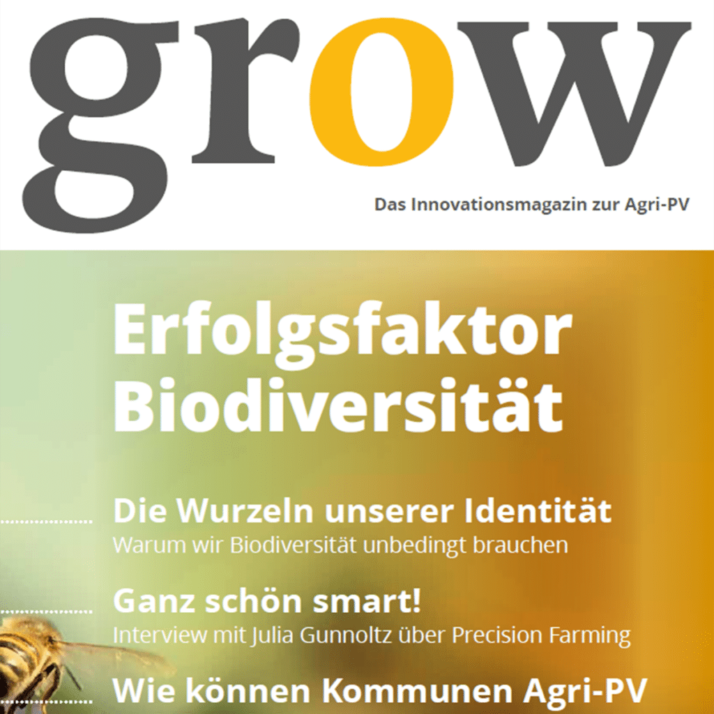 grow Das Innovationsmagazin zur Agri-PV Ausgabe 2